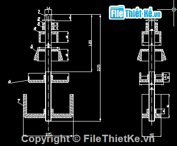 cơ khí,khẩu độ 2 x d120,đường 20 m dạng 2,Đồ án bàn động,cửa tự động,tự động hóa